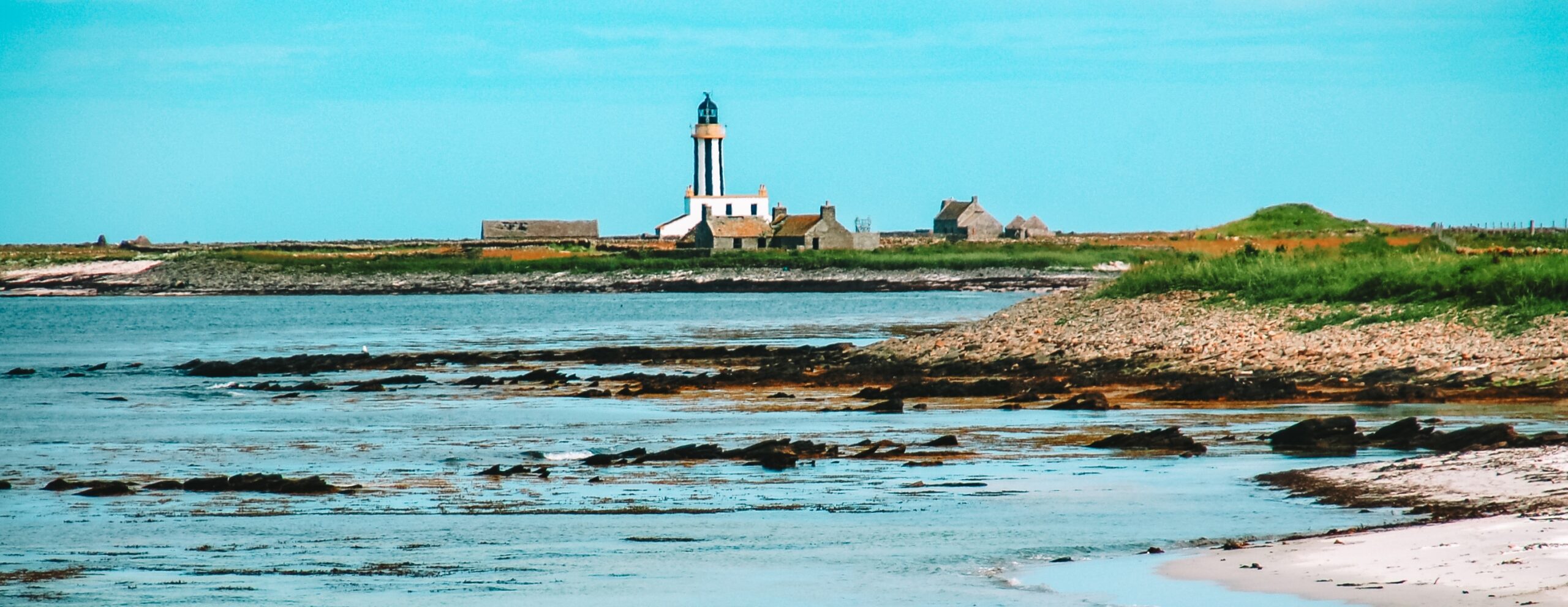 Leuchtturm auf der Insel Sanday